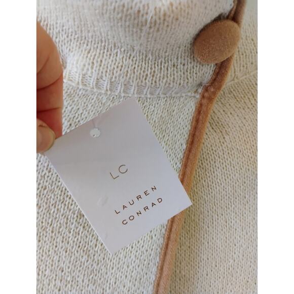 NWT Lauren Conrad Knit Riding Cape. One Size. Sweater. Poncho. Fall Sweater. - Picture 10 of 13